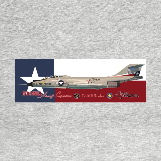 McDonnell F-101B Voodoo 111st FIS Texans by John_Matthews_Art